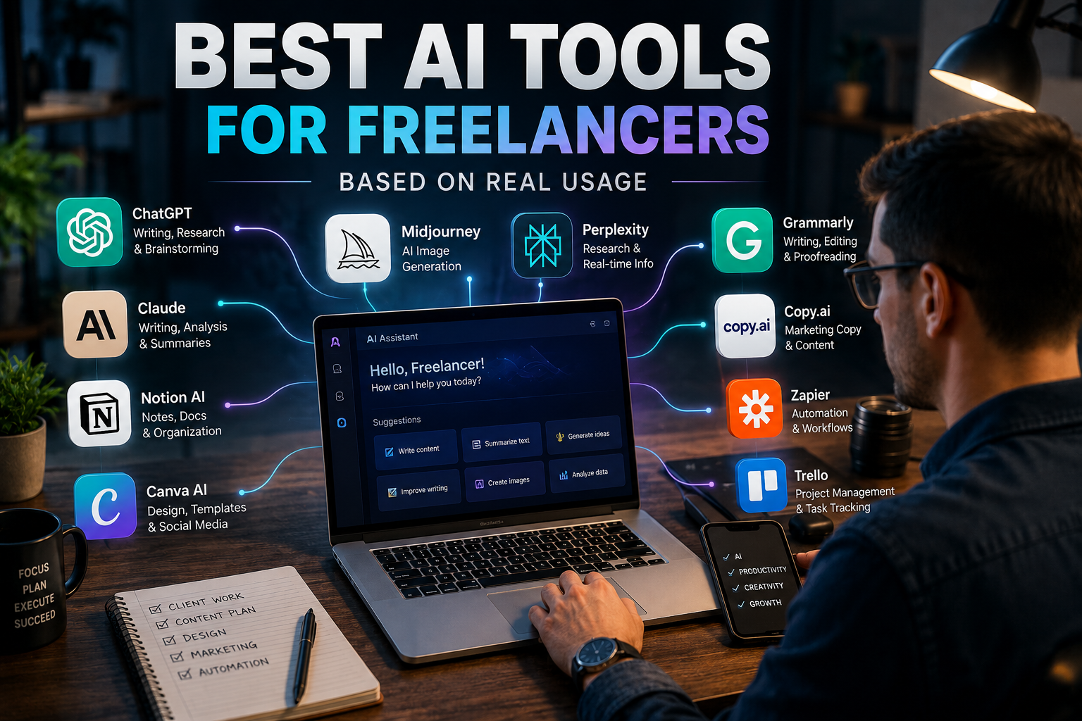 Best AI Tools for Freelancers Based on Real Usage (2026 Guide)