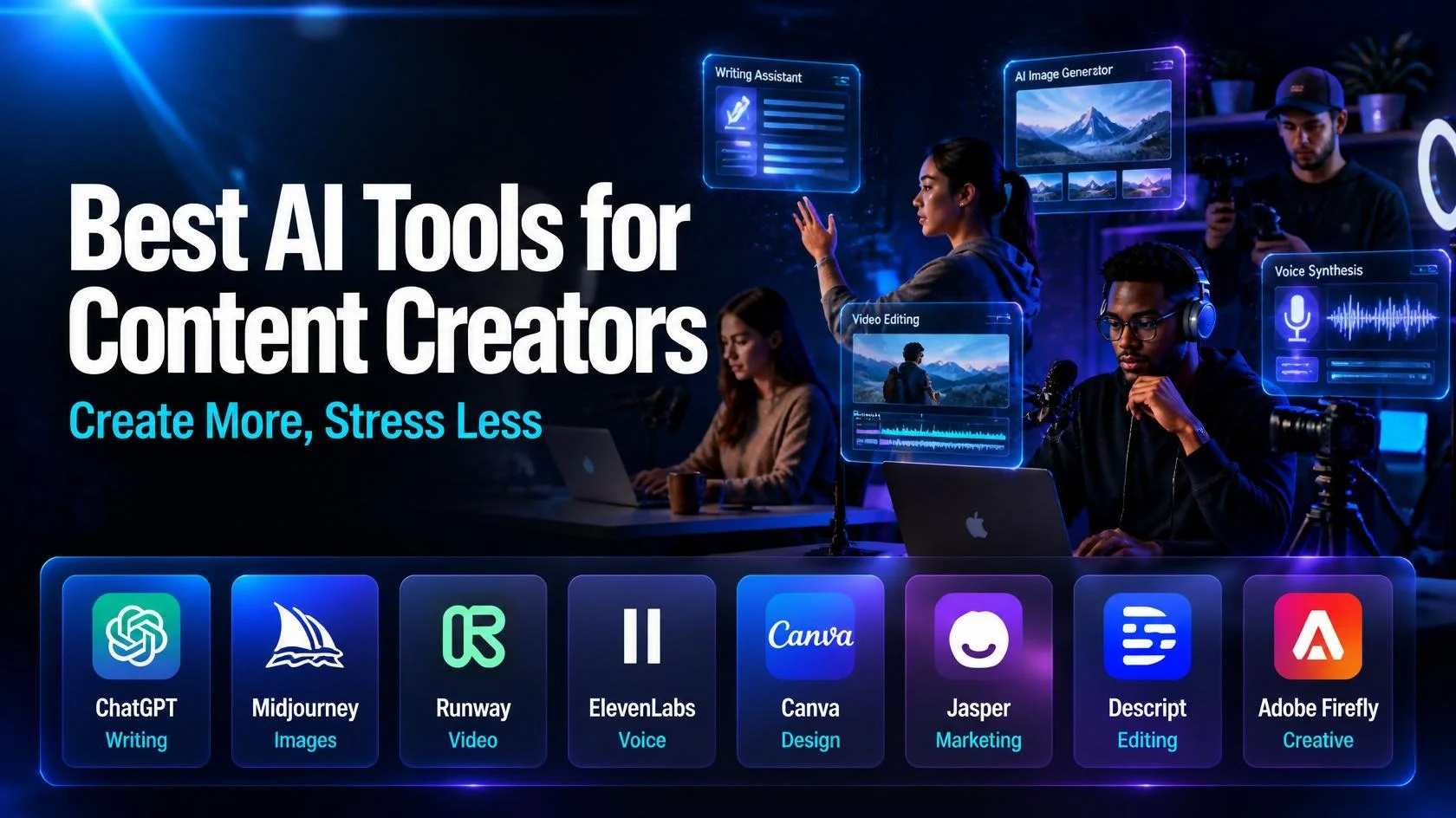 Best AI Tools for Content Creators in 2026: Create More, Stress Less